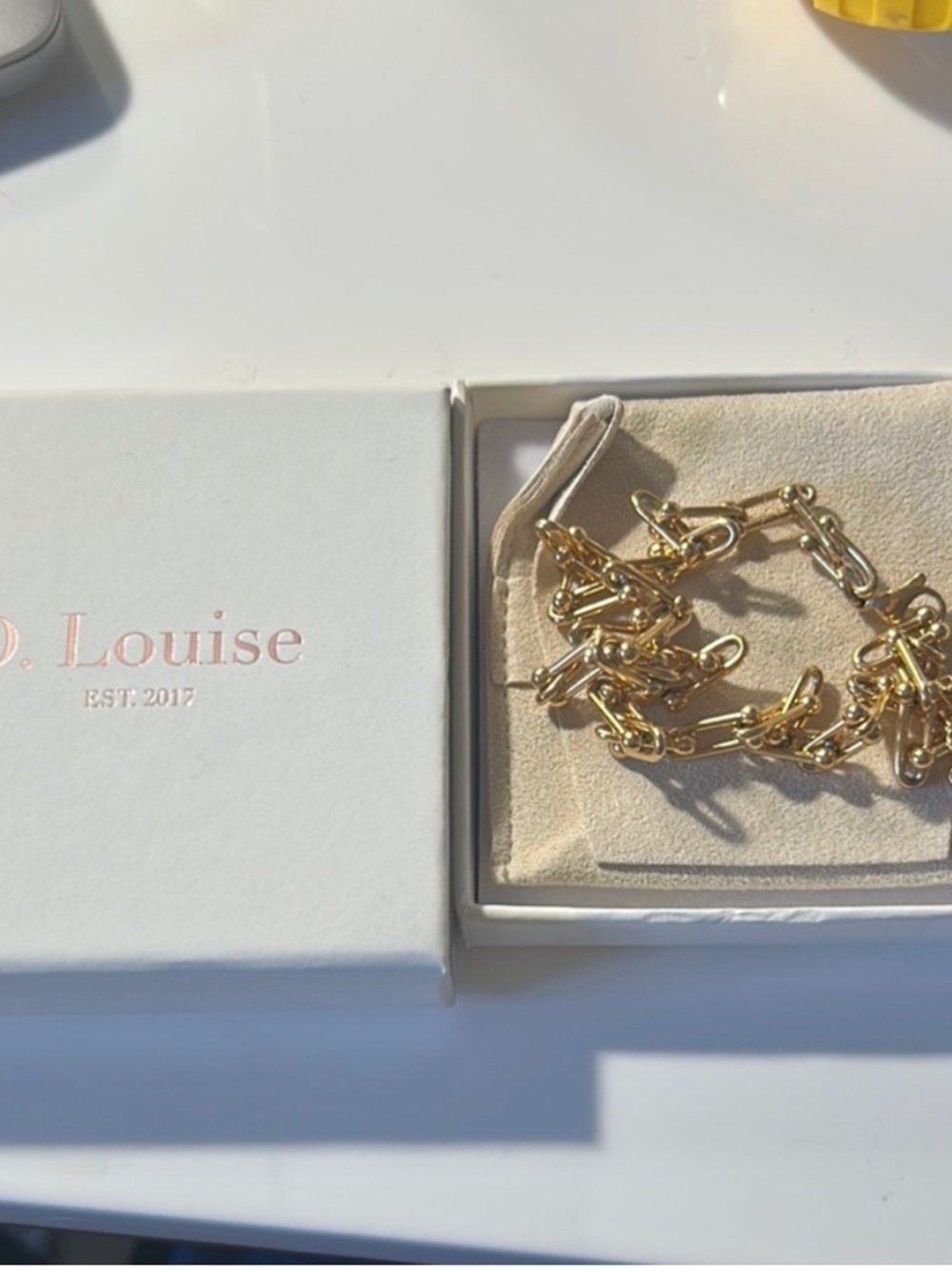 Gold Plated Chain Link Necklace - Picture 3 of 7